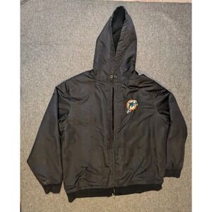 Vintage Miami Dolphins Sherpa Lined NFL‎ Pro Line Football Jacket Size XL Adults